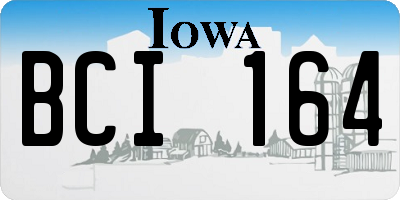 IA license plate BCI164