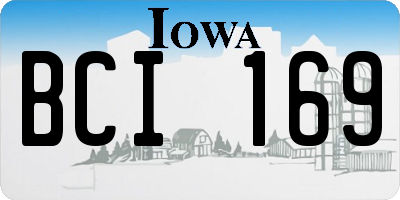 IA license plate BCI169