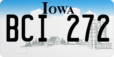 IA license plate BCI272
