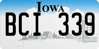 IA license plate BCI339