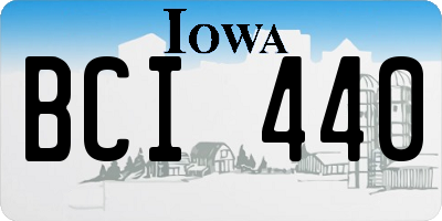 IA license plate BCI440