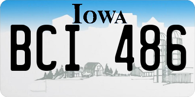 IA license plate BCI486