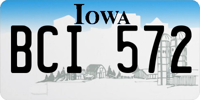 IA license plate BCI572