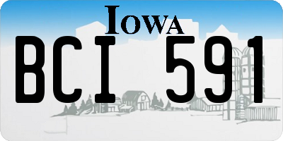 IA license plate BCI591