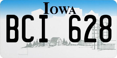 IA license plate BCI628