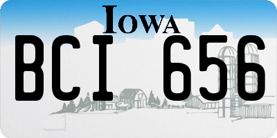 IA license plate BCI656
