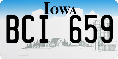 IA license plate BCI659