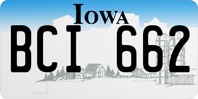 IA license plate BCI662