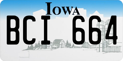 IA license plate BCI664