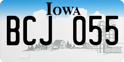 IA license plate BCJ055