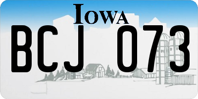 IA license plate BCJ073
