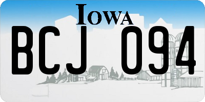 IA license plate BCJ094