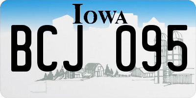 IA license plate BCJ095