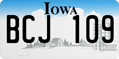 IA license plate BCJ109