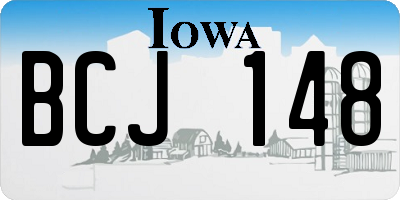 IA license plate BCJ148