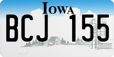 IA license plate BCJ155