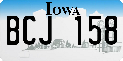 IA license plate BCJ158