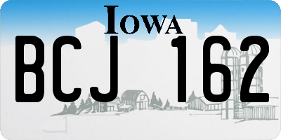 IA license plate BCJ162