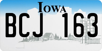 IA license plate BCJ163