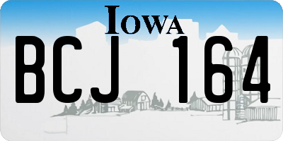IA license plate BCJ164
