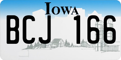 IA license plate BCJ166