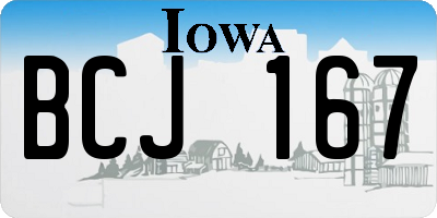 IA license plate BCJ167