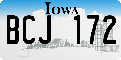 IA license plate BCJ172