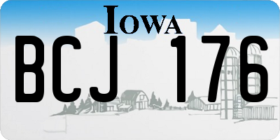 IA license plate BCJ176