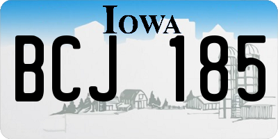 IA license plate BCJ185