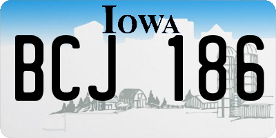 IA license plate BCJ186