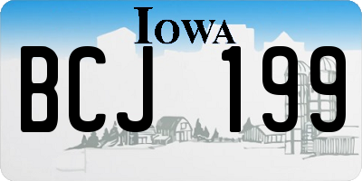 IA license plate BCJ199