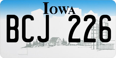 IA license plate BCJ226