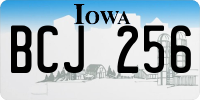 IA license plate BCJ256