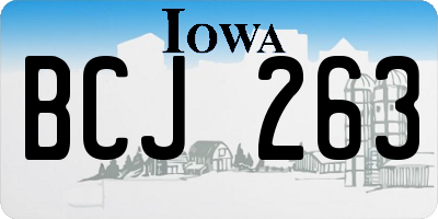IA license plate BCJ263