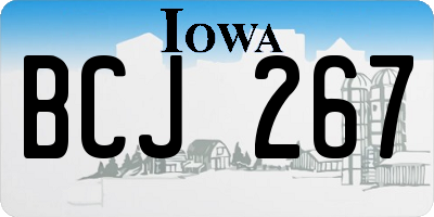 IA license plate BCJ267