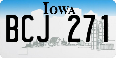 IA license plate BCJ271