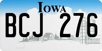 IA license plate BCJ276