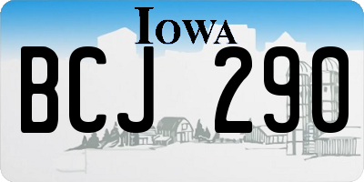 IA license plate BCJ290