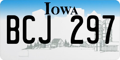 IA license plate BCJ297