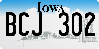 IA license plate BCJ302