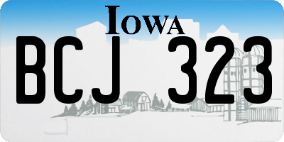 IA license plate BCJ323