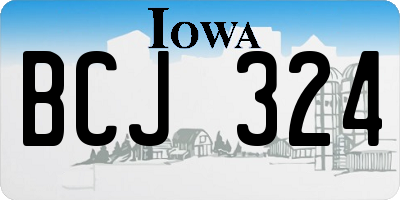 IA license plate BCJ324