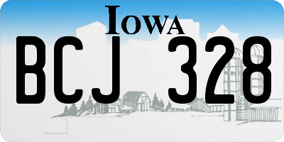 IA license plate BCJ328