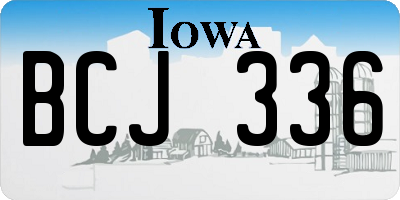 IA license plate BCJ336