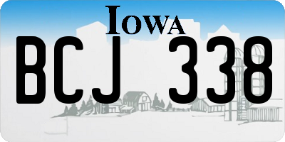 IA license plate BCJ338