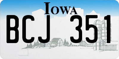 IA license plate BCJ351