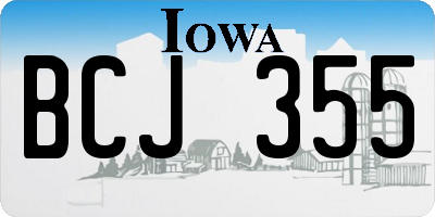 IA license plate BCJ355