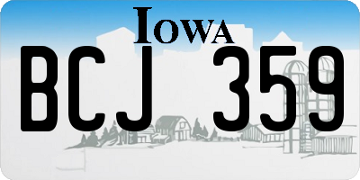 IA license plate BCJ359