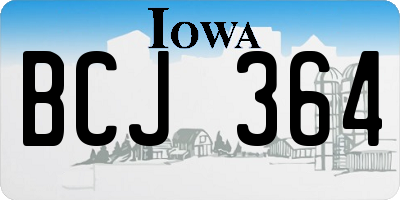 IA license plate BCJ364