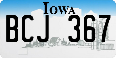 IA license plate BCJ367